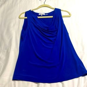 Calvin Klein women’s dressy royal blue blouse. Large. Hardly worn.